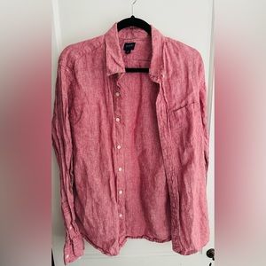 J Crew Salmon Colored Button Down Shirt - Large
